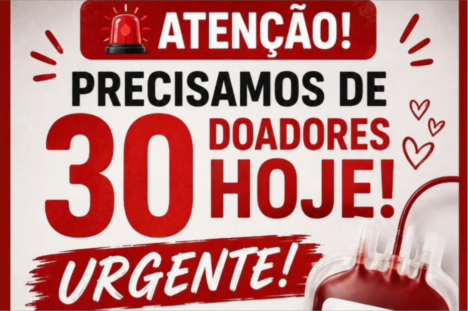 Banco de Sangue de Itapeva pede doações com urgência